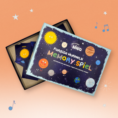 Memory „Farbige Murmeln“ – Das spielerische Planeten-Abenteuer