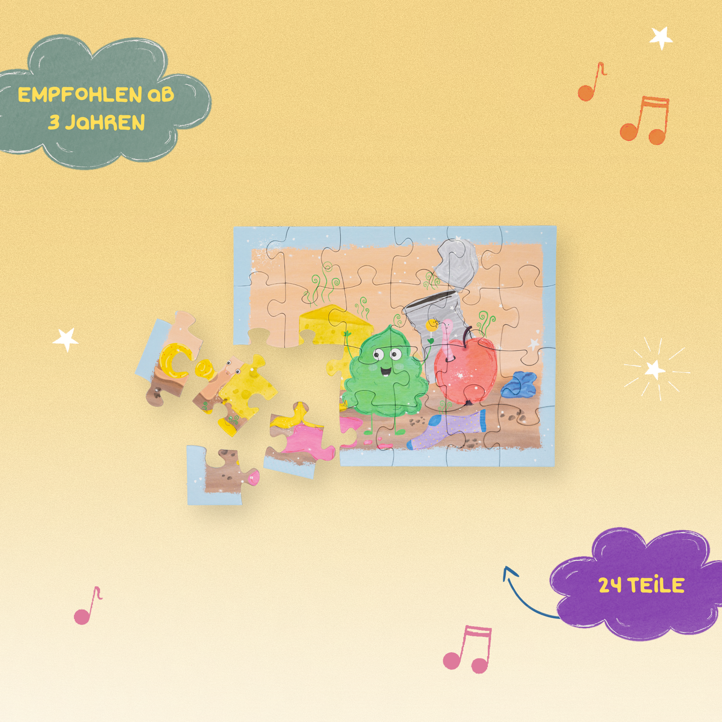 Puzzle "Ekel" - ab 3 Jahren 24-teilig